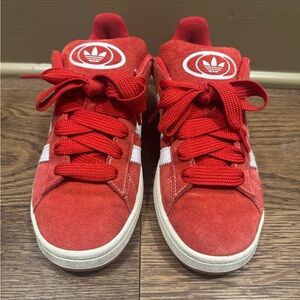 Adidas Campus OOS Red and White Sneakers